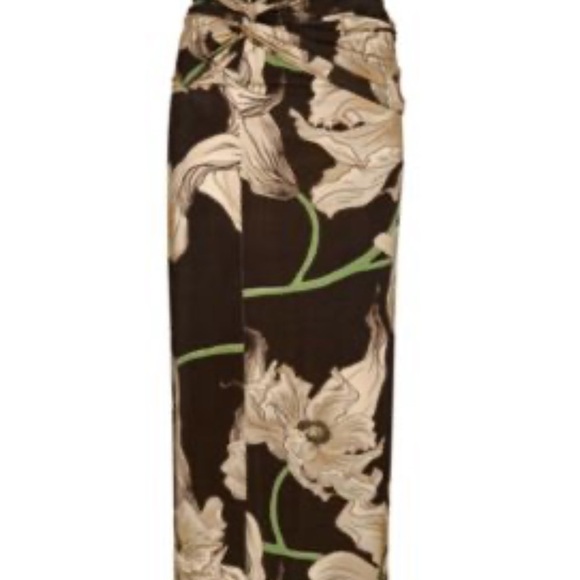 JOHANNA ORTIZ Act Of Passion Silk Midi-Dress Sz: 6 - Picture 4 of 15